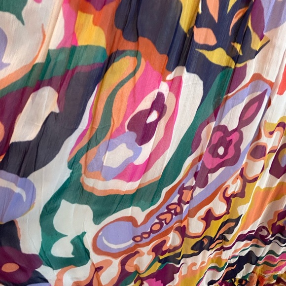 NWT Anthropologie The Odetta Ruffled V-Neck Maxi Dress - Picture 10 of 12